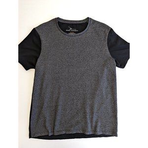 Marc Anthony Crew Neck T-shirt Top Slim Fit SS Black & Gray Men's Size XL